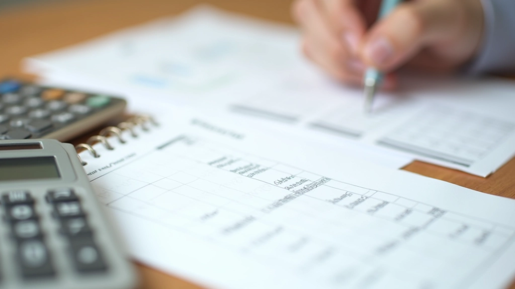 Grafiek met pen op papier toont budgetpercentages voor huishoudbudgettering