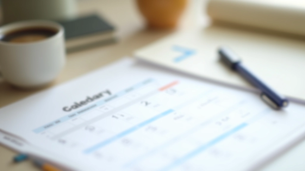 Kalender met gemarkeerde betaaldagen en geplande betalingen voor de maand