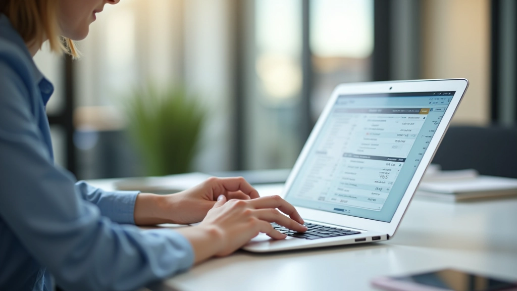 Laptop scherm met spreadsheet van budgetberekening en inkomsten versus uitgaven